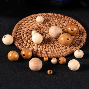 Perles en bois de pêcher Linglong Pavilion, 0,4 à 3,0 cm, style chinois, accessoires pour la fabrication de bijoux DIY - Product Image 1