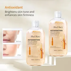 SheDiary naturale organica astaxantina acqua viso nebbia idratante per la cura della pelle faccia Toner acqua con il commercio all'ingrosso Private Label