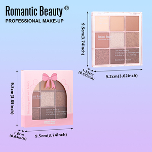 Bán buôn sô cô la 9 Shades <span class=keywords><strong>Eyeshadow</strong></span> <span class=keywords><strong>Palette</strong></span> màu nâu tone mắt trang điểm bóng mắt cho cô gái da đen - Product Image 4