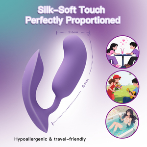 App từ xa cong G tại chỗ Vibrator kép đứng clit mặc Vibrator hậu môn đồ chơi rung bướm dildo người lớn quan hệ tình dục đồ chơi - Product Image 4