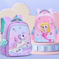Sacs d'école pour enfants de 14 pouces, sac à dos à coque rigide pour enfants du primaire, sac à dos à bandoulière papillon pour étudiants du primaire, sacs à bandoulière pour filles et garçons