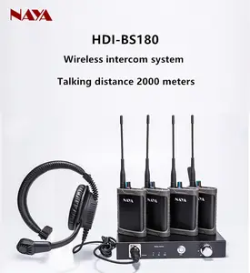 娜雅无线指南呼叫系统 BS180 无线全双工对讲系统基站支持切换器无线一拖四