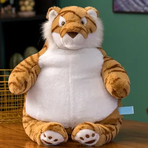 Adorable Lazy Soft Tiger Stuffed Animal Plush Toy Wholesale Custom Design Made Tiger Plush Pillow