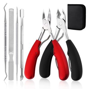 Coupe-cuticules en acier inoxydable grande taille, éliminateur de peaux mortes, kit de pédicure pour soins des ongles personnels - Product Image 1