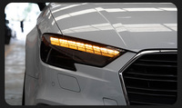 Feux avant pour Audi A3 2017 2018 2019 2020, modifiés, aspect 8Y, avec clignotants séquentiels ambre