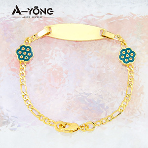 Pulsera de Hello Kitty para niñas, brazalete chapado <span class=keywords><strong>en</strong></span> oro, joyería para niños - Product Image 6