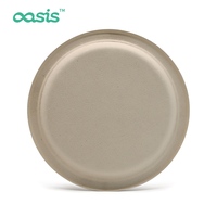 Assiettes en papier Oasis de 9 pouces, écologiques, personnalisables pour fêtes, jetables, biodégradables, compostables, en bagasse, résistantes à la graisse et sûres