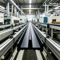 Perfil de Rotura Térmica Multicavidad PA66GF25 Poliamida para Sistemas de Ventanas de Aluminio y Aislamiento de Muros Cortina, Fabricación Personalizada OEM