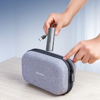 SAMZHE - Adaptador USB 3.0 Compacto con 4 Puertos USB-A, Base de Expansión de Aleación de Aluminio, Extensor de 5 Puertos con Alimentación Tipo C para Computadora Portátil