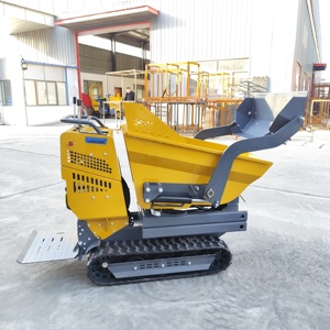 Mini Cargadora de Orugas Amarilla con Motor Diésel, Equipo de Construcción con Tracción sobre Orugas - Product Image 5