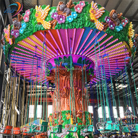 Manège à Bascules Thème Forêt pour Parc d'Attractions Extérieur, Équipement de Fête Foraine à Vendre