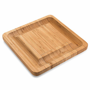 Bamboo <b>Cheese</b> Board <b>Set</b> With Drawer And <b>Knife</b> <b>Set</b> For Serving <b>Cheese</b> And Charcuterie - Product Image 3