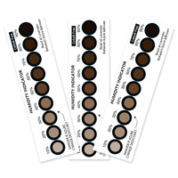 Carte indicatrice d'humidité de test personnalisée à 9 points, sans cobalt, sans halogène, résistante à l'humidité