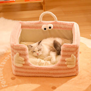 Luxuriöses und Komfortables Umweltfreundliches Rechteckiges Modisches Titan-Gewebtes Schwamm-Haustier- und Hundebett zum Herstellerpreis - Product Image 2