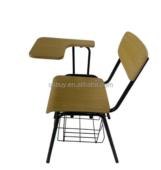 chair with small tablet and Basket