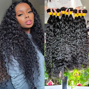 Extensión de cabello humano natural de estilo largo brasileño Todo tipo de cabello de mujer Weavons y paquete de cabello humano crudo - Product Image 4