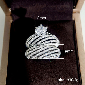 Anello di coppia per donna e uomo, regalo di compleanno alla moda, set di anelli coordinati, gioielli per tutti i giorni - Product Image 5