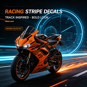 Autocollant décoratif pour carrosserie de moto, kit graphique en vinyle auto-adhésif pour la décoration des panneaux latéraux de carénage de moto - Product Image 3
