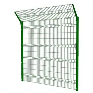 ECO FRIENDLY Welded Wire Mesh Outdoor 3d Curved Fence Hot Galvanized PVC Coated Panel For Garden Price