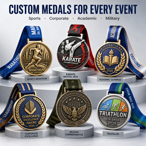 High Quality Brazilian Jiu Jitsu Tournament <b>Medals</b> Antique Gold Thick Metal Martial Arts Medallions 5mm - Product Image 1