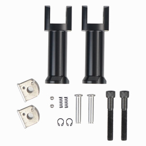 Reposapiés para pasajero de motocicleta Xuzhong, de acero inoxidable negro, pedal trasero para modelos Harley Davidson 18-23 - Product Image 3
