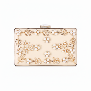Bolso de Mano Elegante para Mujer, Colección 2025, Adornado con Perlas, Ideal para Fiestas, Bodas y Novias - Product Image 1