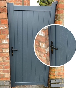 Mới nhất thiết kế nhà phía trước cổng dễ dàng cài đặt kim loại Swing <span class=keywords><strong>Gate</strong></span> với Opener nhà nhôm đường lái xe cửa - Product Image 3