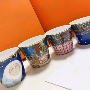 แก้วเซรามิคคริสต์มาสดีไซน์ใหม่ ชุดแก้วกาแฟพอร์ซเลน แก้วกาแฟโบนไชน่า - Product Image 4