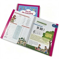 Cuaderno de Ejercicios Personalizado para Preescolar, Libro de Actividades Educativas para Niños con Encuadernación en Espiral, Impresión y Fabricación de Libros Escolares