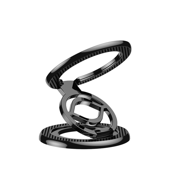 Foldable Dual-Sided Magnetic Mount Finger Ring Grip Stand with 360 Rotation Flexible & Portable for Gym Fitness Golf Cart