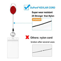 Porte-clés rétractable ovale en cristal et diamant, porte-badge d'identification, enrouleur extensible avec clip crocodile et anneau fendu