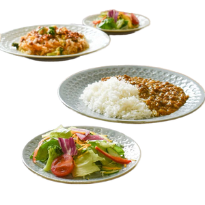 Juego japonés de alta calidad de 2 platos grandes y 2 pequeños/Colección "Fog" - Product Image 1