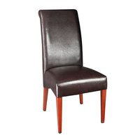 Vente en gros de chaises de restaurant rembourrées en cuir pour hôtel, banquet, café, église, chaise de siège rembourrée solide