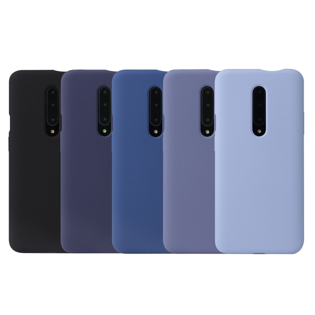 New 2020 Mobile Back Cover Liquid Silicone Phone Case for oneplus 7/ 7pro/7T/7T Pro , 15 Colors