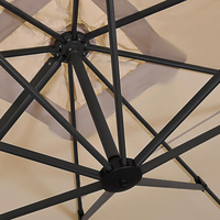 Parasol de jardin Uplion 10 pieds, parasol de terrasse, parasol imperméable, grand parasol rectangulaire de 3 m, parasol de soleil pour hôtel, mobilier d'extérieur