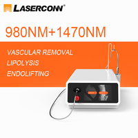 Laser de lipolyse de liposuccion de retrait vasculaire de 980nm 1470nm amincissant la machine de laser d'Endolift 1470m