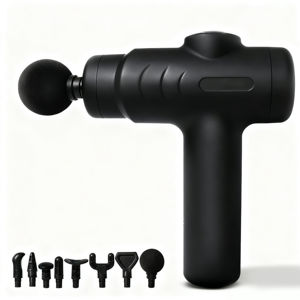 Pistola de Masaje Eléctrica de Percusión para Tejidos Profundos, 4 Cabezales, Portátil, Mini, Alivio de la Fatiga Corporal, Recargable, Impermeable IPX5 5 - Product Image 1