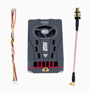 Axisflying Terk MAX 5.8G 3W พัดลม vtx พร้อมระบบระบายความร้อน CNC ฟังก์ชั่นคู่-ปุ่มในตัวไมค์เงียบสำหรับโดรน RC FPV ระยะไกล - Product Image 1