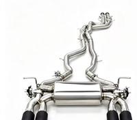 Système d'échappement Catback en acier inoxydable poli miroir de 1,5 mm pour M3 M4 F82 3.0T E30 E39 E46 E60, soudé TIG haute température