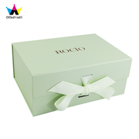 Conception personnalisée boîte de luxe carton emballage logo Saint Valentin mariage magnétique emballage de demoiselle d'honneur boîtes de papier cadeau avec ruban