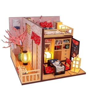 Maison de poupée en bois de qualité supérieure, jouets de bricolage, maison de poupée Miniature pour cadeaux de saint-valentin, jouets pour enfants - Product Image 1