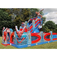 Maison de jeu populaire Spiderman gonflable commerciale maison de rebond gonflable d'eau château sautant videur d'espace enfants