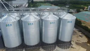 30 50 100 200 500 1000 1500 Tons Galvanized Assembly Feed Seed Cereal Grain Storage Steel Silo