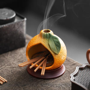 Soporte de bandeja de quemador de incienso de cerámica para decoraciones de fiesta de Palo Santo de Perú - Product Image 5