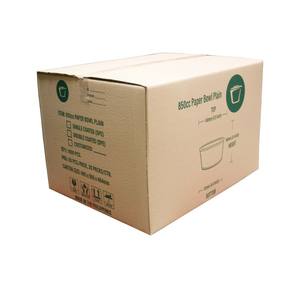 Venta al por mayor de fábrica, embalaje ecológico, redondo, 850cc, cuenco de papel PE doble liso, ensaladera de papel portátil desechable, Filipinas - Product Image 6