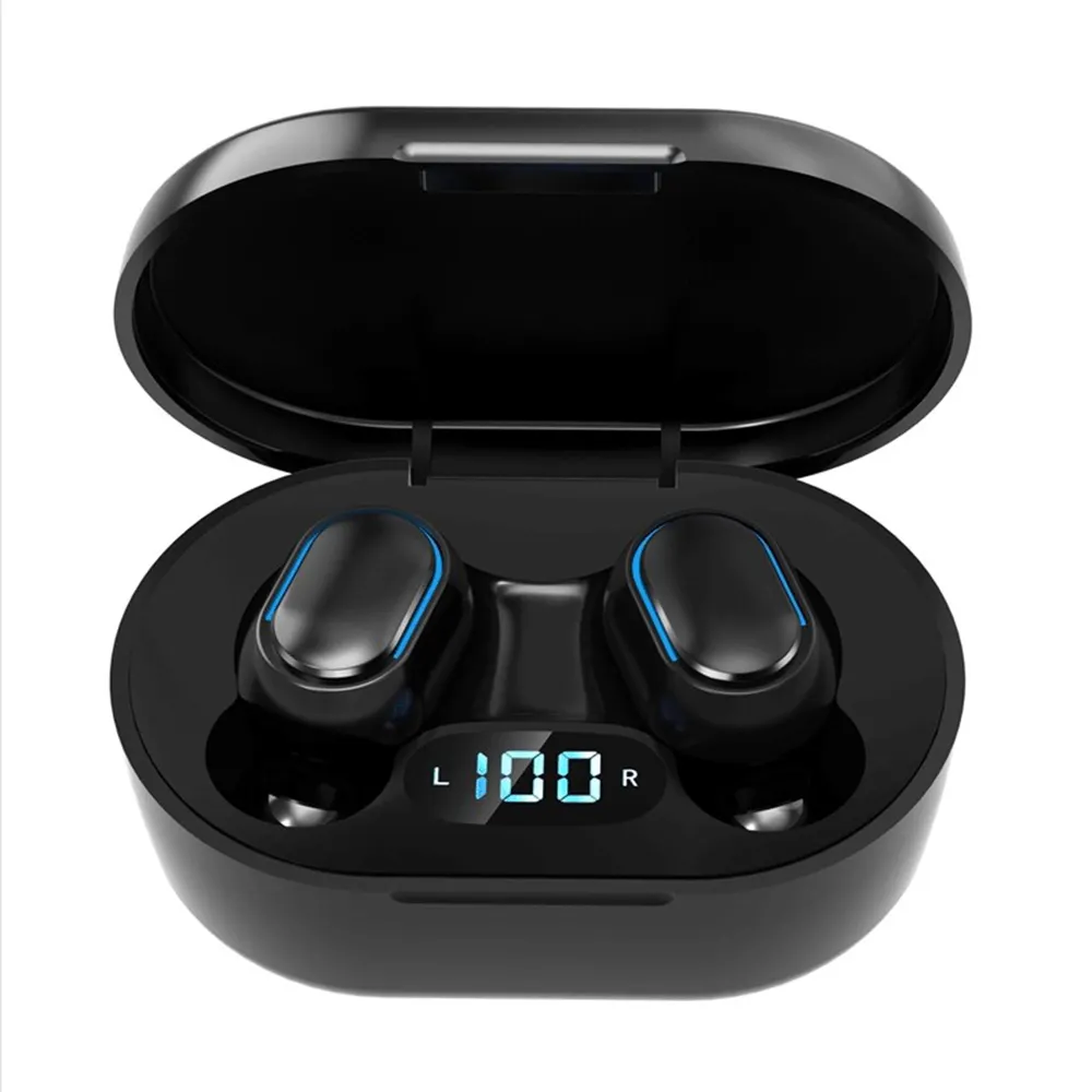 Earphone Nirkabel 5.0 Versi Baru dengan Bebas Mendengarkan Musik Headphone Earbud E7s Warna-warni Power Bank