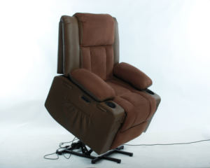 Couverture en cuir de meubles chaise inclinable multi-positions réglable de style européen <span class=keywords><strong>pour</strong></span> personnes âgées avec massage chauffant - Product Image 2