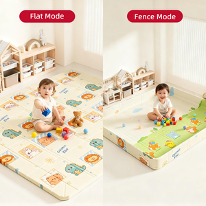 Tapete <span class=keywords><strong>de</strong></span> Alta Densidad para Cercas <span class=keywords><strong>de</strong></span> Seguridad, Plegable, para Bebés, con Borde Elevado, No Tóxico, Inodoro - Product Image 4