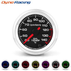 เกจวัดอุณหภูมิน้ำมันและน้ำในรถยนต์แบบดัดแปลง ขนาด 2 นิ้ว 52 มม. พร้อมไฟพื้นหลังเจ็ดสี 12V แบบเข็ม ช่วงการวัด 40-140 - Product Image 5