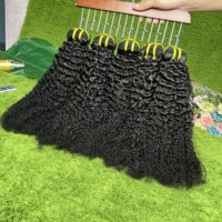 Rambut Virgin 4B4C Drop Shipping, 100% Rambut Mentah Vietnam Harga Grosir, Rambut India Keriting Mentah untuk Wanita Kulit Hitam